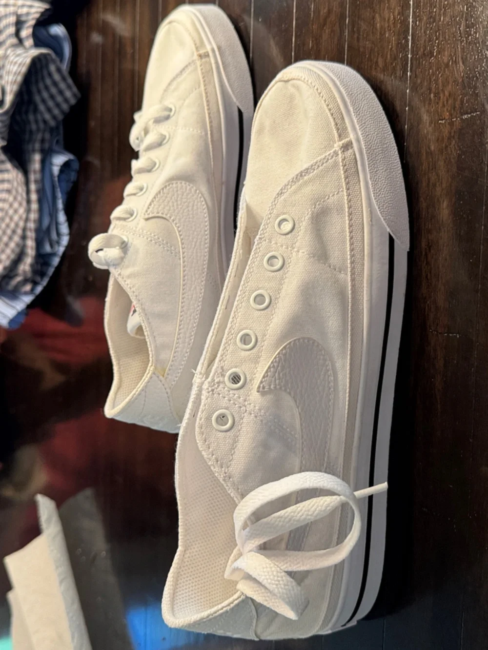 White Nike Canvas Sneakers